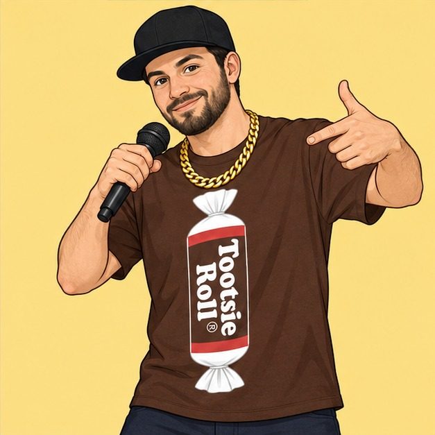 Candy Rapper illustrated costume step 4