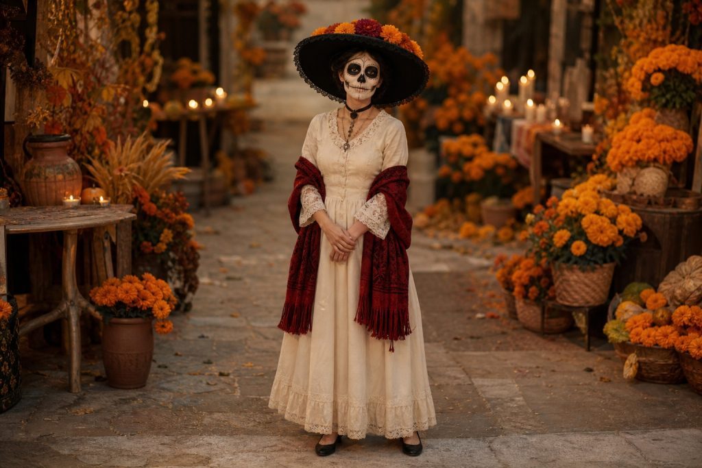 Ivory Catrina costume outfit