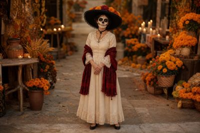 Ivory Catrina costume outfit