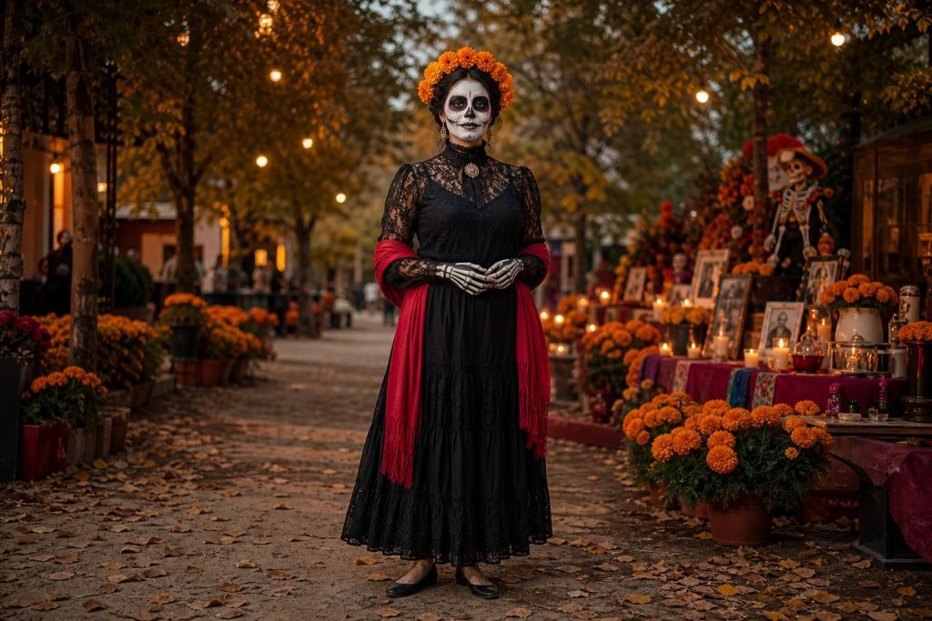 Separates Catrina costume outfit