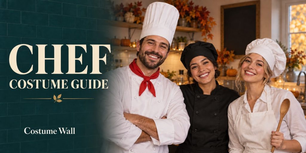 White Chef Coat, Black Chef Coat, Checked Chef Trousers and Black Aprons (2-Pack) beside Chef