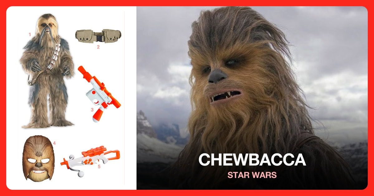Chewbacca costume outfit and accessories