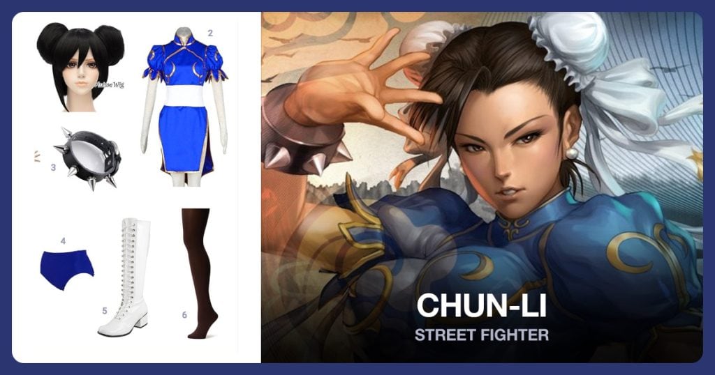 Chun-Li costume clothing and accessories