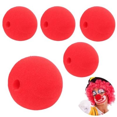 Red Foam Noses (5-Pack)