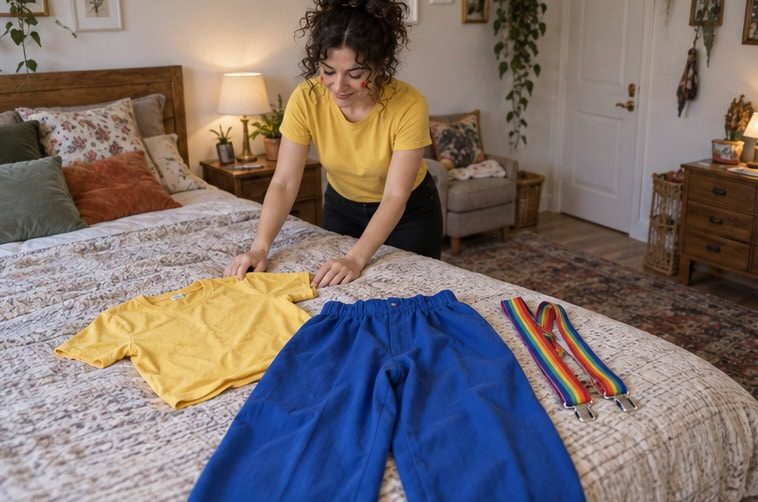 Choose the colors and base clothes