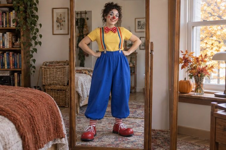 Give the finished clown a photo test