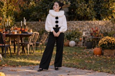 Vintage Pierrot costume outfit