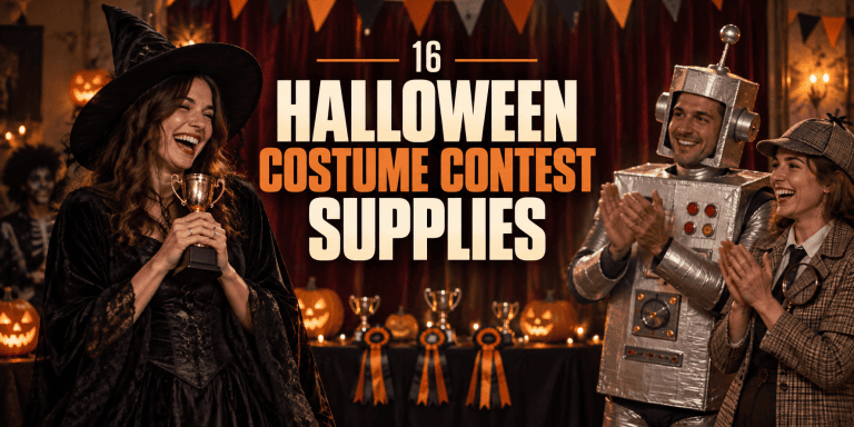 16 Halloween Costume Contest Supplies — editorial cover artwork