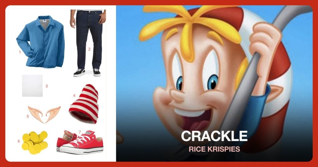 Light Blue Jacket, Blue Jeans, White Bandana and Red and White Beanie beside Crackle