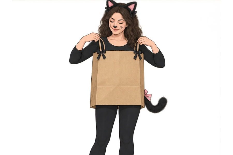 Cat Out of the Bag wearer costume assembly step3