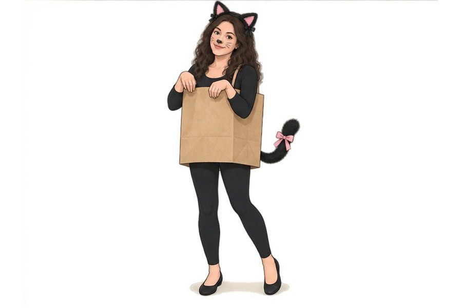 Cat Out of the Bag wearer costume assembly step4