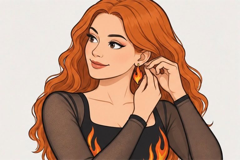 Girl on Fire illustrated step3