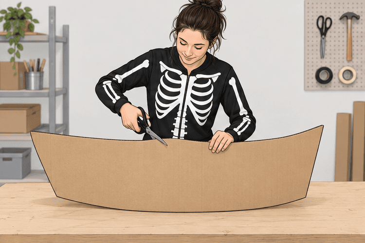 Skeleton Crew costume tutorial illustration step 1
