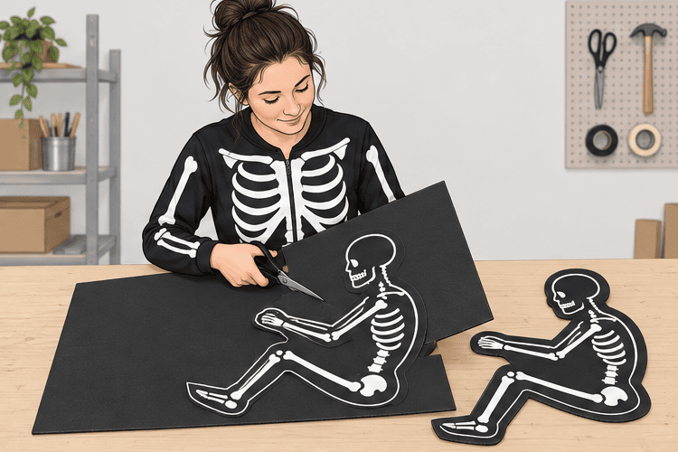 Skeleton Crew costume tutorial illustration step 2