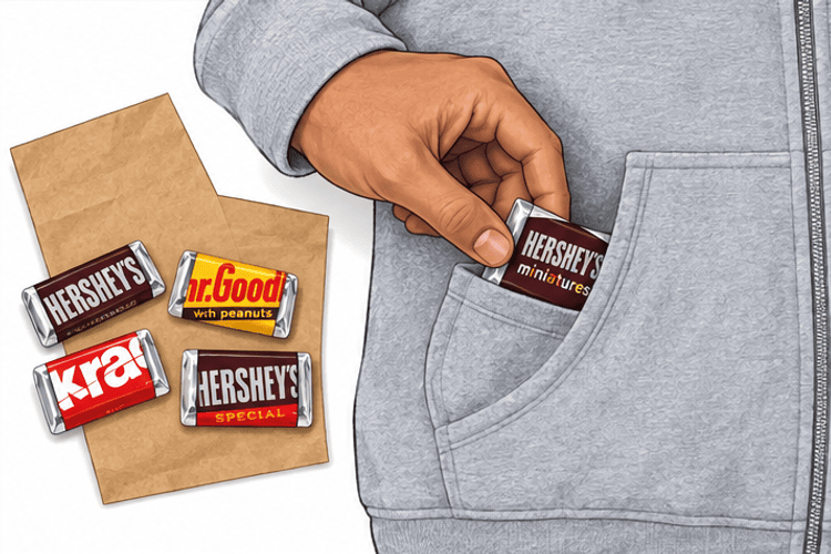 Instructional illustration for Snack Attack costume: Add small wrapper accents safely.