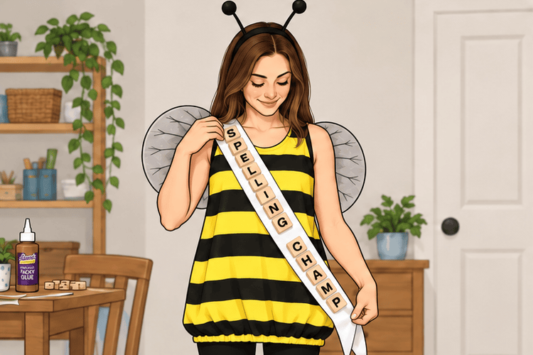 Spelling Bee costume instruction 3