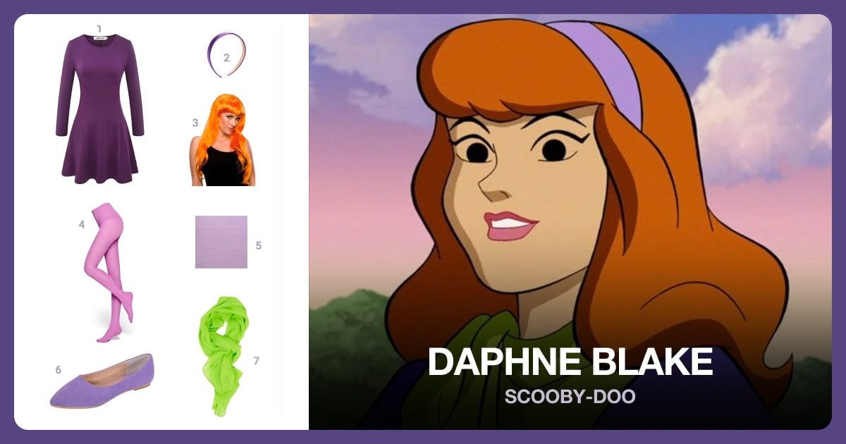 Daphne costume outfit and accessories