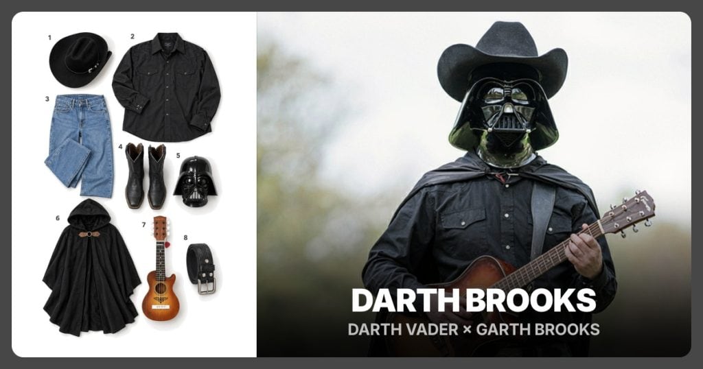 Darth Brooks costume clothing and accessories