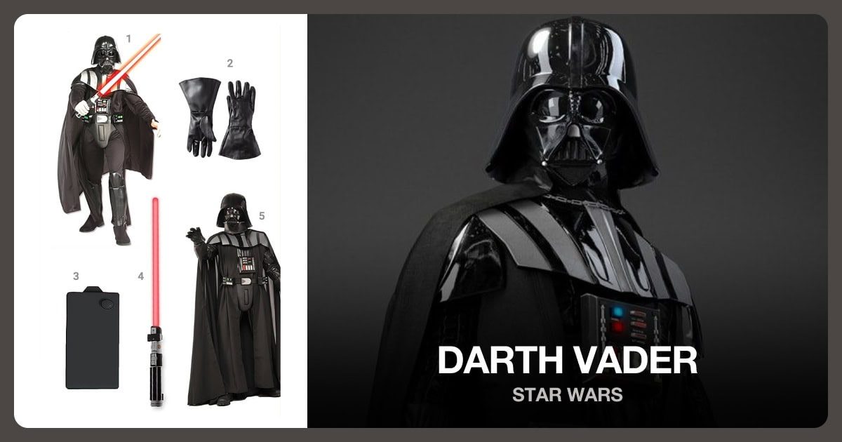 Darth Vader costume outfit and accessories