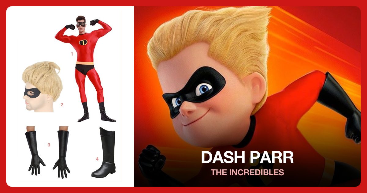 Dash Parr costume outfit and accessories