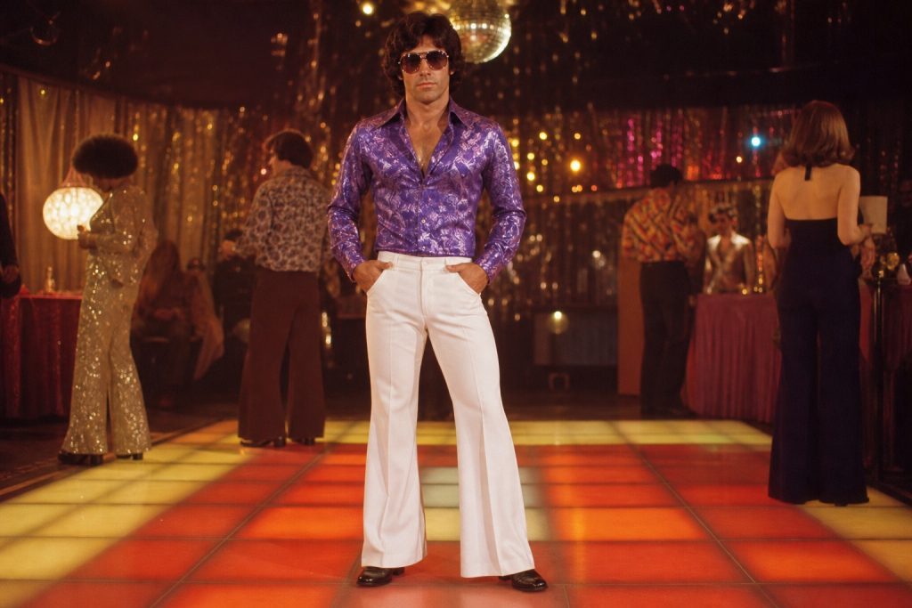 Purple Shirt Disco costume outfit