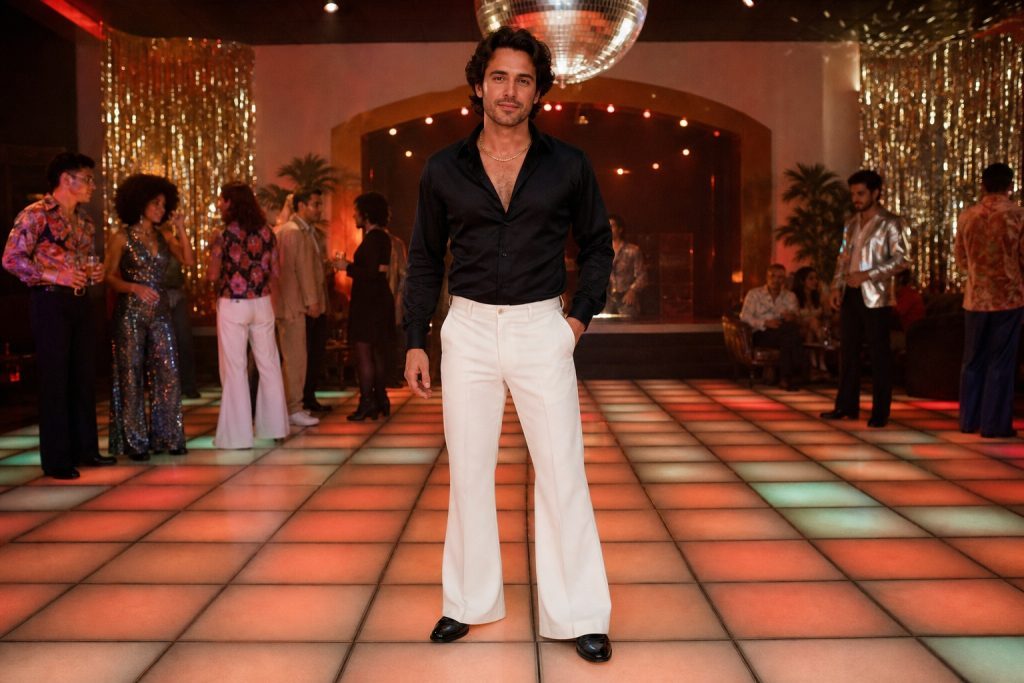 White Trouser Disco costume outfit