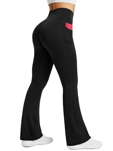 Black Flared Yoga Pants