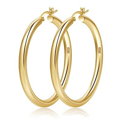 Large Gold Hoop Earrings