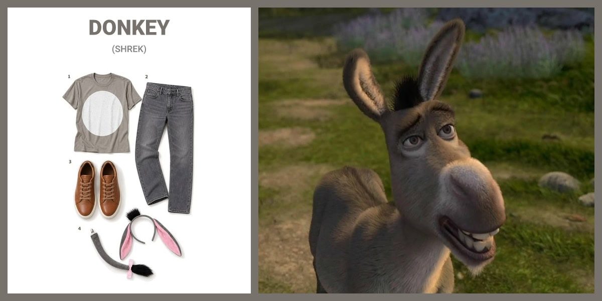 Donkey costume guide artwork