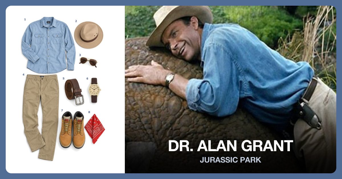 Dress Like Dr. Alan Grant costume kit