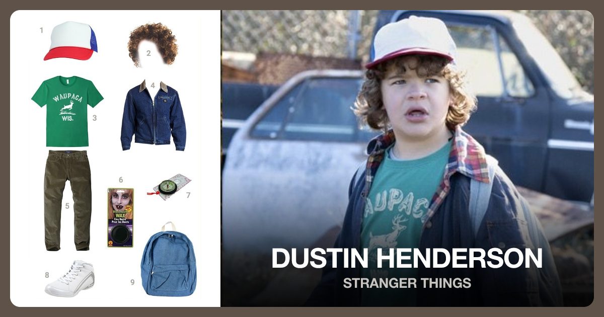 Dustin Henderson costume outfit and accessories