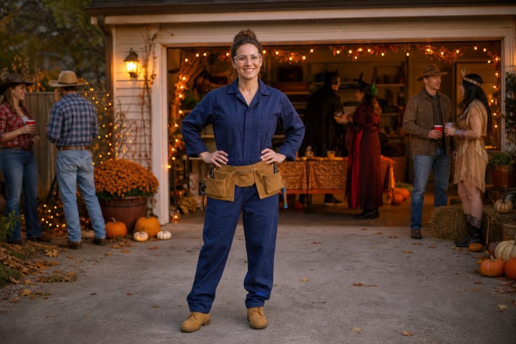 Blue Coveralls Look costume outfit