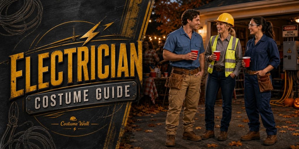 Navy Work Shirt, Gray Work Shirt, Tan Cargo Trousers and Dark Blue Jeans beside Electrician