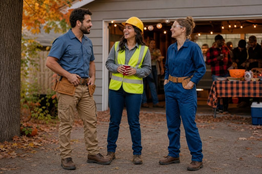 Electrician costume group