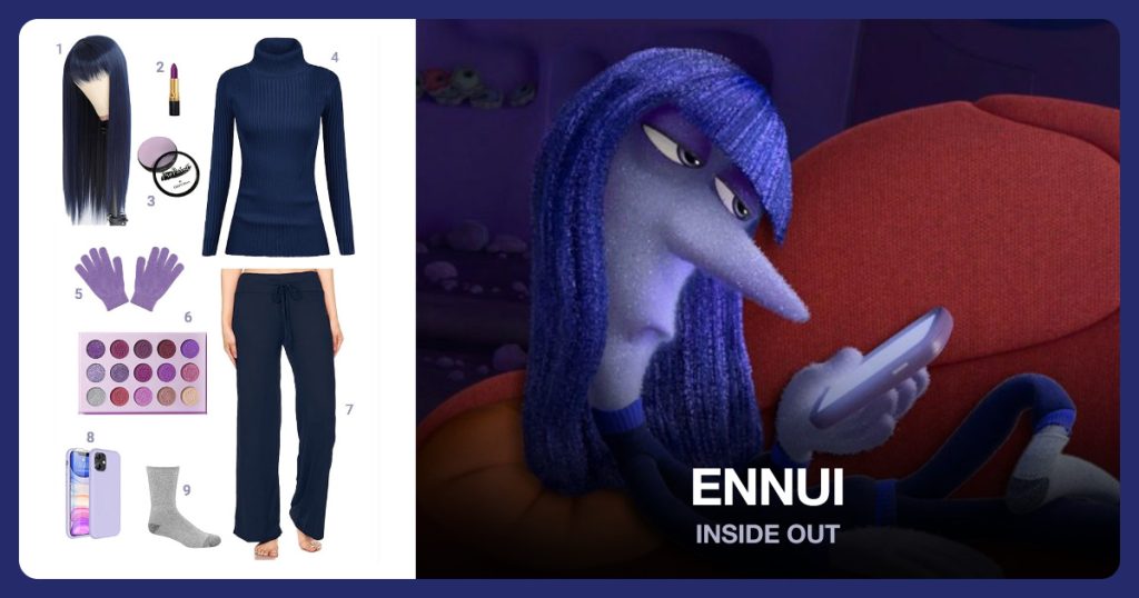 Ennui Costume outfit and accessories