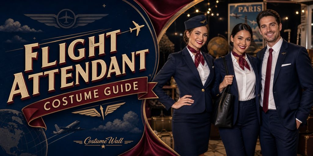 Navy Blazer, White Button-Down Blouse, Navy Pencil Skirt and Navy Wide-Leg Trousers beside Flight Attendant