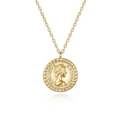 Gold Coin Pendant Necklace