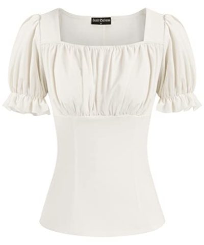 White Renaissance Peasant Shirt