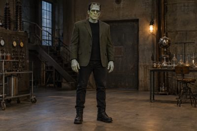 Olive Lab Monster costume outfit
