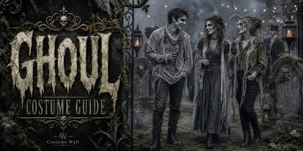 Gray Long-Sleeve Shirt, Charcoal Trousers, Dark Gray Dress and Olive T-Shirt beside Ghoul