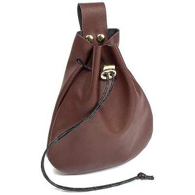 Brown Leather Belt Pouch
