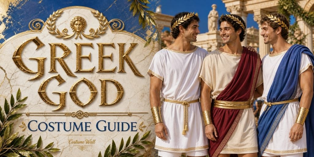 White Greek Toga Tunic, Ivory Cotton Tunic, White Linen Drawstring Shorts and Beige Linen Shorts beside Greek God