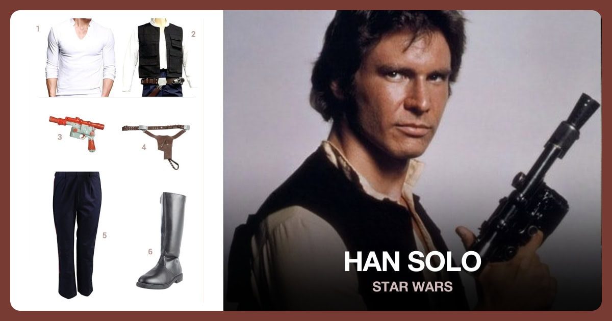 Han Solo costume outfit and accessories