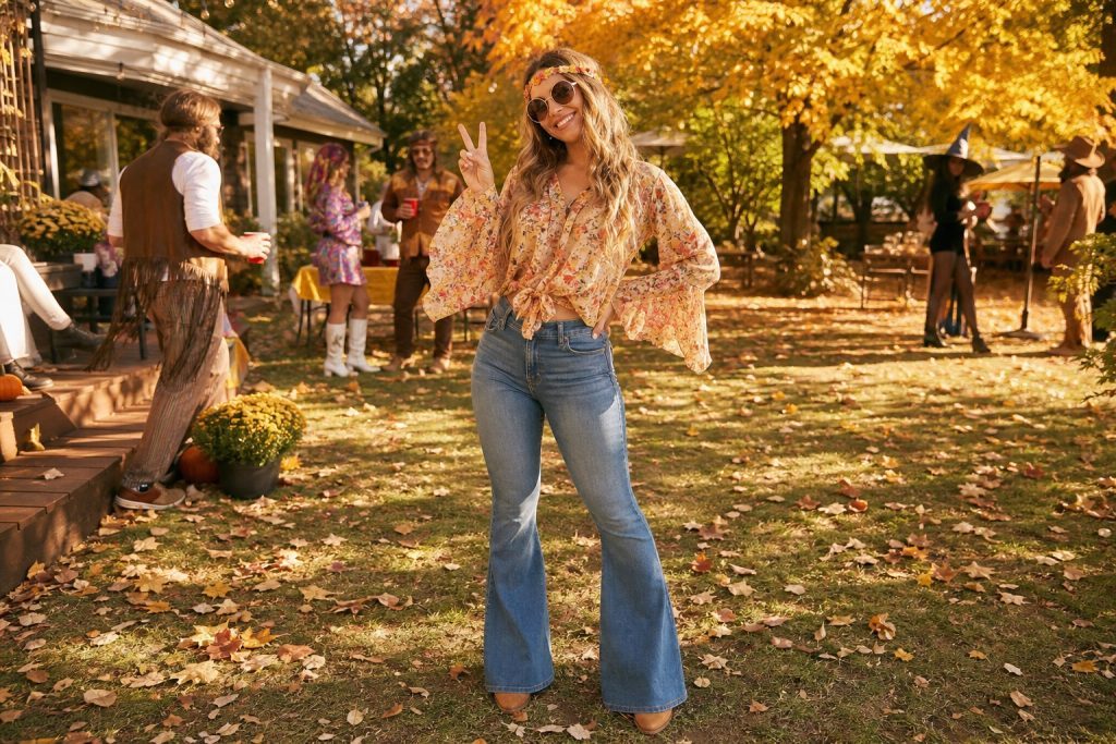 Floral Hippie costume outfit