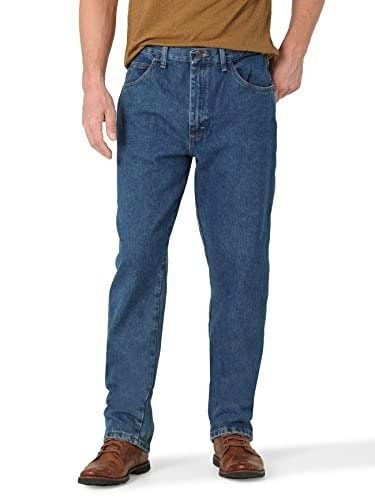 Blue Straight-Leg Jeans