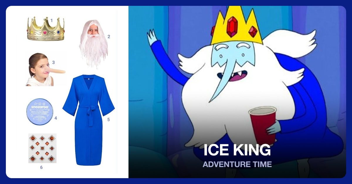Ice King costume outfit and accessories