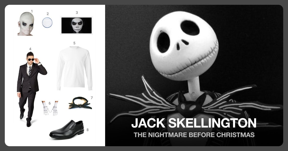 Jack Skellington costume outfit and accessories