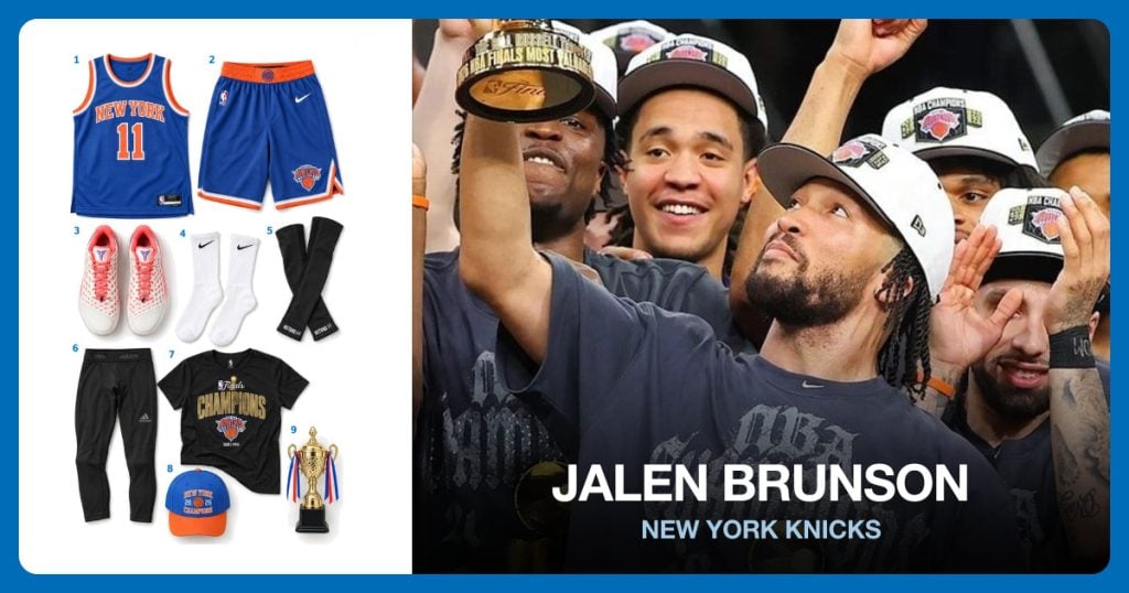 Jalen Brunson costume clothing and accessories