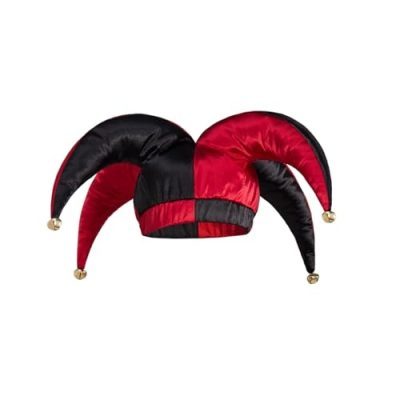 Red Black Court Jester Hat