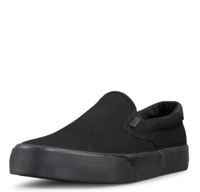 Black Clipper Slip-On Sneakers